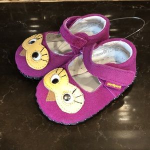 Pediped magenta owl baby‎ Mary Janes